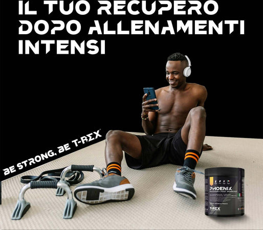 Phoenix Post Workout 250g Creapure® Kyowa Quality® Con Bcaa 2:1:1, L-glutammina, Fosfatidilserina, Arginina, L-lisina Minerali E Vitamine | Recupero Muscolare Dopo Allenamenti | Aroma Arancia-pesca Salute e cura della persona/Alimentazione e nutrizione/Integratori per lo sport/Aminoacidi/L-glutammina MyLab Nutrition - Roma, Commerciovirtuoso.it