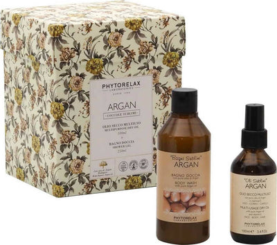 Phytorelax Harbor Argan Coccole Sublimi Set Olio Secco Multiuso Con Vitamina E 100 Ml + Bagno Doccia 250 Ml Bellezza/Cura della pelle/Set regalo Profumeria Chèri - Locri, Commerciovirtuoso.it