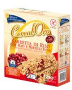 Piaceri mediterranei cerealoro barretta di riso con mais e mirtilli rossi 6 pezzi da 21,5 g