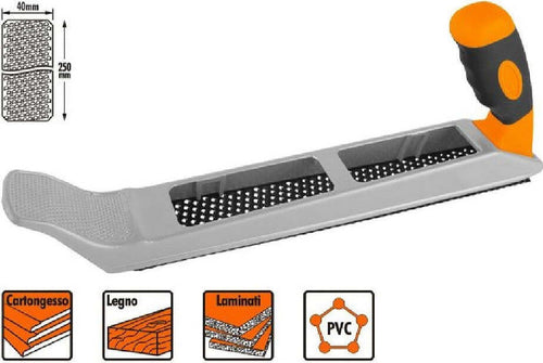 Pialla Per Cartongesso Legno In Pvc Raspa Lima Da 250x40 Mm Sostituibile 57222 Fai da te/Utensili elettrici e a mano/Utensili elettrici/Pialle Trade Shop italia - Napoli, Commerciovirtuoso.it