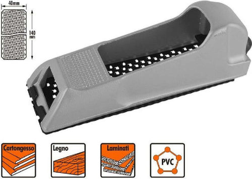 Pialla Pialletto Pvc Cartongesso Legno Lama Intercambiabile Raspa 140x40mm 57223 Fai da te/Utensili elettrici e a mano/Utensili elettrici/Pialle Trade Shop italia - Napoli, Commerciovirtuoso.it