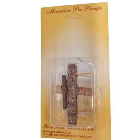 Pialla in legno per mestieri del presepe in miniatura 8 cm