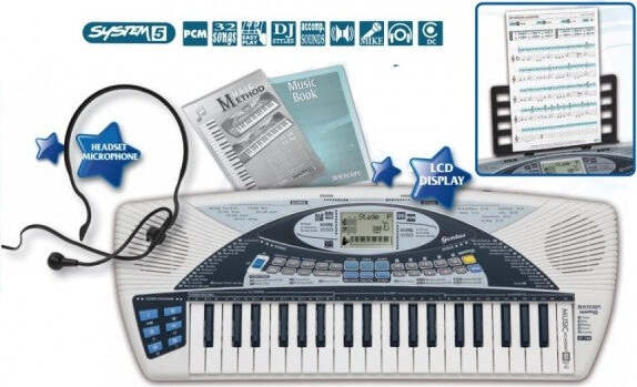 Pianola-Multifunzione-32-Note-Tastiera-Con-5-Toni-5-Ritmi-6-Demo-E-Attacco-Mp3