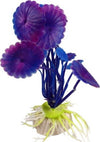Pianta-11,5-Cm-Piantina-Artificiale-Per-Acquario-Piante-Finte-Plastica-Viola