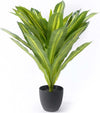 Pianta artificiale verde con vaso antracite decorazione moderna per interno da 60 cm Casa e cucina/Decorazioni per interni/Piante e fiori artificiali/Piante artificiali Decor Space - Altamura, Commerciovirtuoso.it