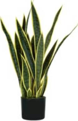 Pianta ornamentale Sansevieria - artificiale - polietilene - 21 foglie - 75 cm - King Collection Casa e cucina/Decorazioni per interni/Piante e fiori artificiali/Piante artificiali Eurocartuccia - Pavullo, Commerciovirtuoso.it