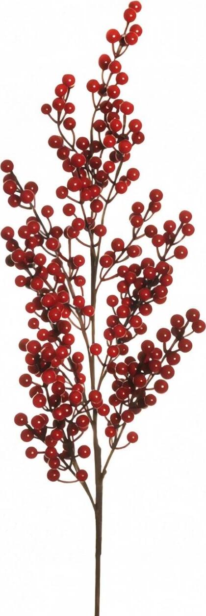 Pianta ramo artificiale di Ilex con bacche rosse decorazione natalizia h 65 cm Casa e cucina/Decorazioni per interni/Addobbi e decorazioni per ricorrenze/Decorazioni natalizie/Ghirlande e corone MagiediNatale.it - Altamura, Commerciovirtuoso.it