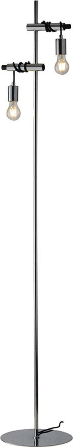 Piantana Admiral Cromo 2Xe27 30X165Cm Illuminazione/Illuminazione per interni/Lampade/Lampade da terra Led Mall Home - Napoli, Commerciovirtuoso.it