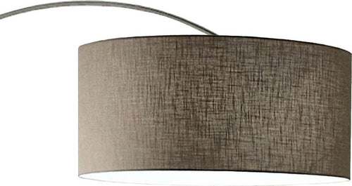 Piantana-arco-Illuminando-CILINDRO-BOING-G-48-E27-LED-tessuto-lampada-terra-braccio-classica-moderna