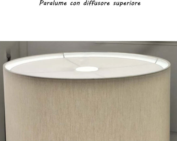 Piantana-arco-Illuminando-CILINDRO-BOING-P-43-E27-LED-tessuto-lampada-terra-braccio-classica-moderna