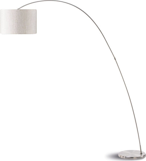 Piantana-arco-moderna-PAN-International-BOW-TER095-BIANCO-E27-LED-metallo-tessuto-lampada-terra