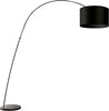 Piantana-arco-moderna-PAN-International-BOW-TER098-NERO-E27-LED-metallo-tessuto-lampada-terra