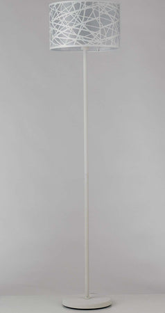 Piantana Batik Bianco 1Xe27 40X168Cm Illuminazione/Illuminazione per interni/Lampade/Lampade da terra Led Mall Home - Napoli, Commerciovirtuoso.it