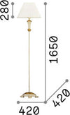 Piantana-Classica-Firenze-Metallo-Oro-1-Luce-E27