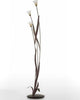 Piantana-classica-Luce-Più-SAN-FREDIANO-IRIS-G9-LED-metallo-vetro-lampada-terra