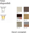 Piantana-classica-Luce-Più-SAN-FREDIANO-IRIS-G9-LED-metallo-vetro-lampada-terra