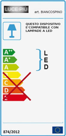 Piantana-classica-LUCE-PIU-BIANCOSPINO-BS433-BS435-G9-LED-lampada-terra-metallo-vetro