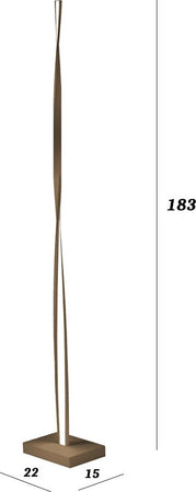 Piantana-classica-Promoingross-TWIST-P183-LED-dimmerabile-lampada-terra