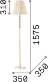 Piantana-Classica-Queen-Metallo-Oro-1-Luce-E27