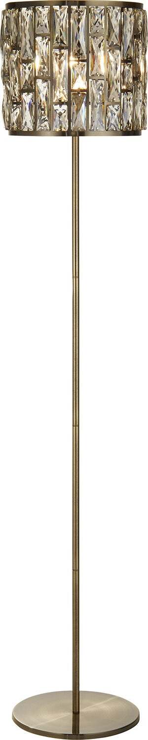 Piantana-Classico-Gioiello-Acciaio-Ottone-Vetro-1-Luce-E27