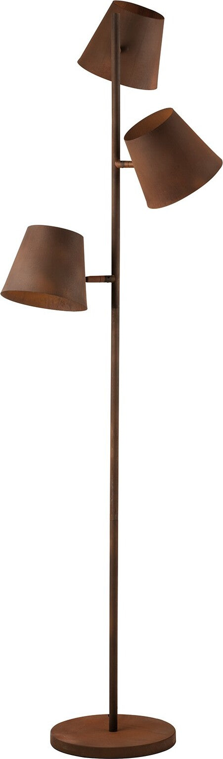 Piantana Colt Ruggine 3Xe27 51X165Cm Illuminazione/Illuminazione per interni/Lampade/Lampade da terra Led Mall Home - Napoli, Commerciovirtuoso.it