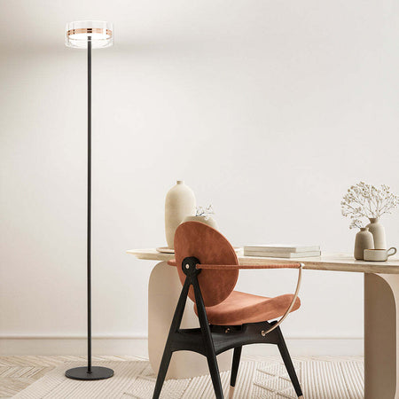 Piantana-Contemporanea-Aere-Metallo-Oro-Led-Integrato-20W