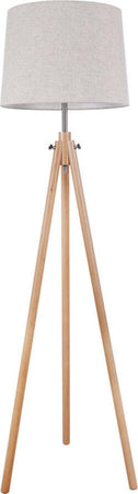 Piantana-Contemporanea-Calvin-Metallo-Marrone-1-Luce-Con-Diffusore-In-Tessuto