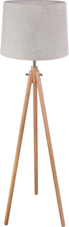 Piantana-Contemporanea-Calvin-Metallo-Marrone-1-Luce-Con-Diffusore-In-Tessuto