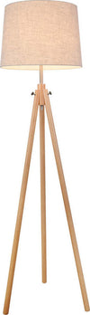 Piantana-Contemporanea-Calvin-Metallo-Marrone-1-Luce-Con-Diffusore-In-Tessuto