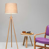 Piantana-Contemporanea-Calvin-Metallo-Marrone-1-Luce-Con-Diffusore-In-Tessuto