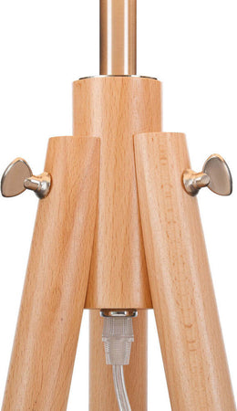 Piantana-Contemporanea-Calvin-Metallo-Marrone-1-Luce-Con-Diffusore-In-Tessuto