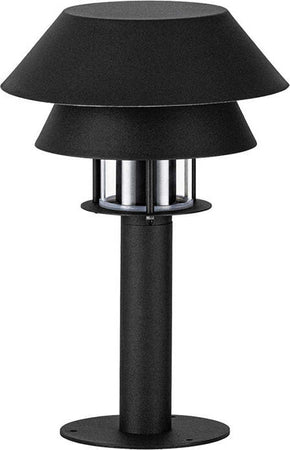 Piantana-Contemporanea-Da-Esterno-Chiappera-1-Luce-Acciaio-Nero-E-Bianco