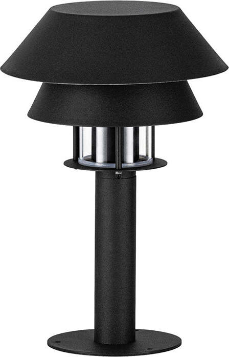 Piantana-Contemporanea-Da-Esterno-Chiappera-1-Luce-Acciaio-Nero-E-Bianco