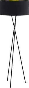 Piantana-Contemporanea-Fondachelli-1-Luce-Acciaio-Nero-Diffusore-Nero