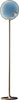 Piantana-Contemporanea-Horo-Metallo-Ottone-Vetro-Azzurro-Led-14,4W