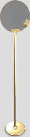 Piantana-Contemporanea-Horo-Metallo-Ottone-Vetro-Trasparente-Led-14,4W