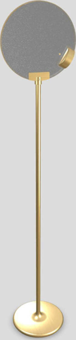 Piantana-Contemporanea-Horo-Metallo-Ottone-Vetro-Trasparente-Led-14,4W
