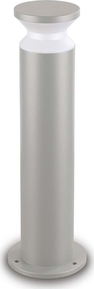 Piantana-Contemporanea-Torre-Alluminio-Grigio-1-Luce-E27-15W-Ip44