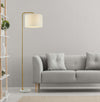Piantana-Contemporaneo-Gallow-Marmo-Bianco-Metallo-Oro-Tessuto-Bianco-1-Luce-E27