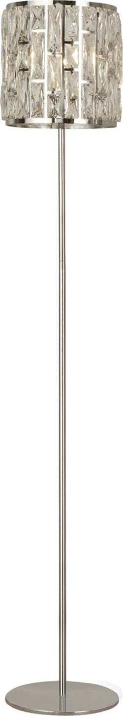 Piantana-Contemporaneo-Gioiello-Acciaio-Cromo-Cristallo-Trasparente-1-Luce-E27
