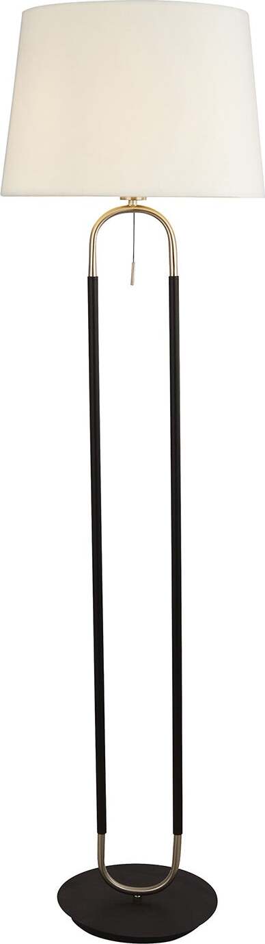 Piantana-Contemporaneo-Jazz-Acciaio-Nero-Tessuto-Argento-1-Luce-E27