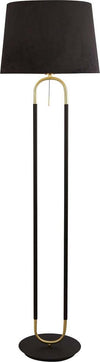 Piantana-Contemporaneo-Jazz-Acciaio-Nero-Tessuto-Ottone-1-Luce-E27