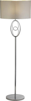 Piantana-Contemporaneo-Loopy-Floor-Acciaio-Cromo-Policarbonato-Argento-E27