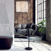 Piantana-Contemporaneo-Monaco-Acciaio-Nero-Marrone-1-Luce-E27