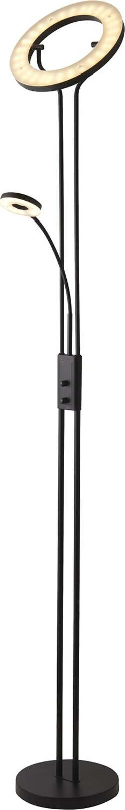 Piantana-Contemporaneo-Mother-Child-Acciaio-Nero-Policarbonato-Led-25,5W-3000K