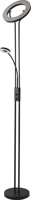 Piantana-Contemporaneo-Mother-Child-Acciaio-Nero-Policarbonato-Led-25,5W-3000K