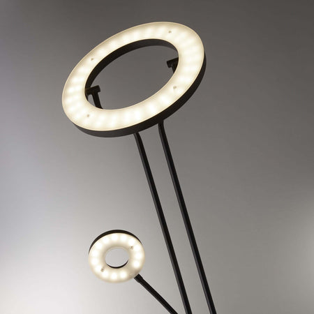 Piantana-Contemporaneo-Mother-Child-Acciaio-Nero-Policarbonato-Led-25,5W-3000K