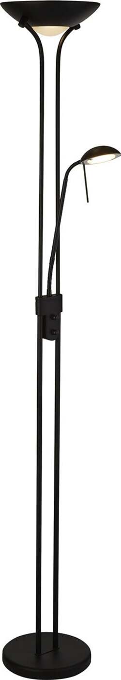 Piantana-Contemporaneo-Mother-Child-Acciaio-Nero-Vetro-Led-15,41W-3000K