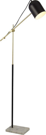 Piantana-Contemporaneo-Odissea-Acciaio-Nero-Oro-1-Luce-E27