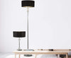 Piantana-Contemporaneo-Ontario-Acciaio-Cromo-Tessuto-Trasparente-1-Luce-E27